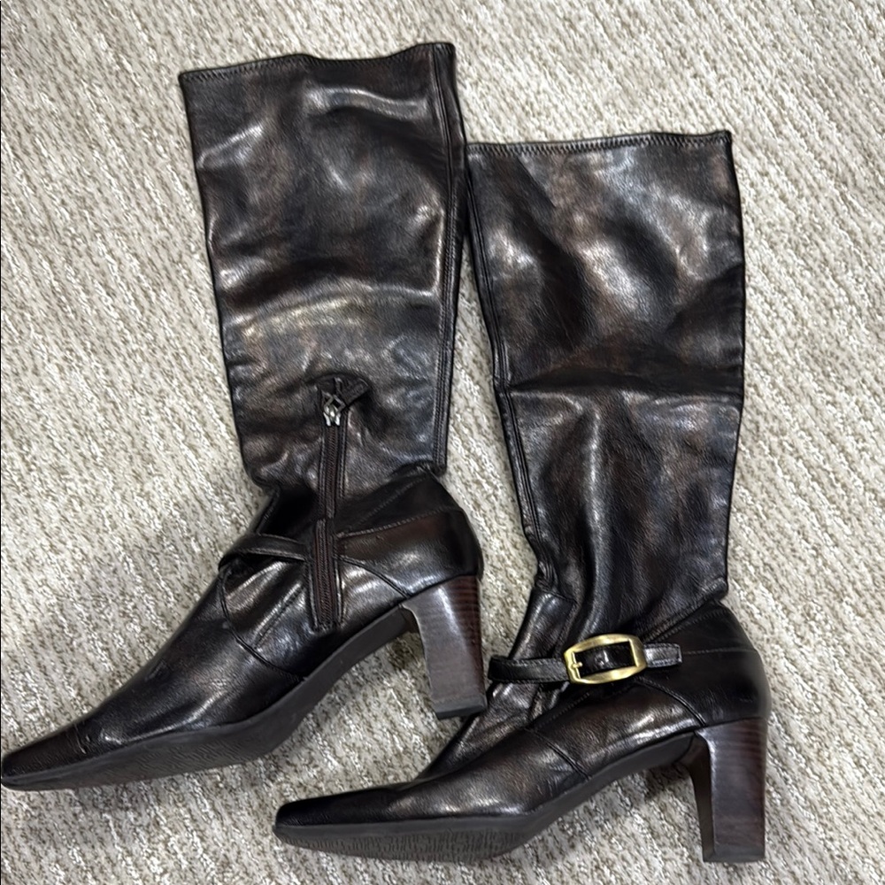 Franco Sarto Black Heeled Boots